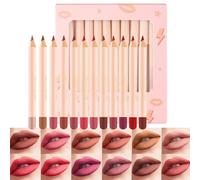 Matte lipPencil Set - 12 PCS Multifunctional lipLiner Stick Collection, Smooth Velvet Matte Finish lipContour Set, Long Lasting Highly Pigmented Cosmetic Kit | Girls Women Girlfriends Wives Gift