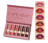 Matte Lipstick Set 6 Colors Long-Lasting Lipstick Natural Moisturizing Lipsticks for Lip Makeup Easy-to-Apply