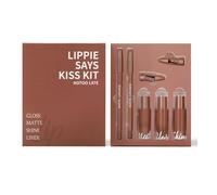 Matte Liquid Lipstick Lip Gloss Impermeabilizando Kits De Manchas Duraderas Maquillaje Maquillaje Profesional Matte Liquid Lipstick Liner Gloss Set