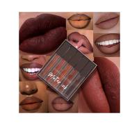 Matte Liquid Lipstick Set, 5 Colors High-pigmented Smooth Creamy Lipstick, Long-lasting Non-Stick Cup Not Fade Waterproof Nude