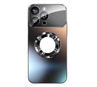 Matte Magnetic Case for iPhone 16 Pro MAX, Personalized Tempered Glass Phone Case, Full Camera Lens Protection Anti-Scratch Phone Cover for iPhone 16/15/14/13/12ProMax (13Pro,Black)