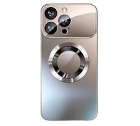 Matte Magnetic Case for iPhone 16 Pro MAX, Personalized Tempered Glass Phone Case, Full Camera Lens Protection Anti-Scratch Phone Cover for iPhone 16/15/14/13/12ProMax (13Pro,Gray)