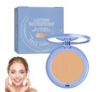 Matte Perfection Pressed Powder, Lightweight Summer Oil Control Setting Powder, Waterproof, Brush Long Lasting, Matte Finish Natural Colour, Skin Care, Cover blemishes, Facial Cosmetics