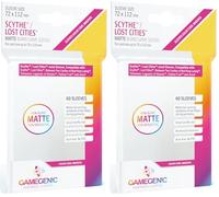 Matte Scythe/Lost Cities Sleeves 72x112mm (60) (Paquete de 2)