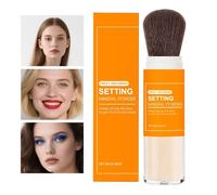 Matte Setting Powder, Soft Focus Cosmetic, 8g Loose Finishing with Balance, Long Lasting Makeup with Glow, Skin Care Aid, Face Base for Home Travel Wedding Work Beach Daily Travel Party