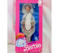 MATTEL 1990 Barbie Poupée Doll *ESKIMO* Esquimeau - 9844- Poupoée du Monde Second Edition Dolls of the World Collection