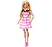 Mattel Barbie 65. Jubiläumspuppe Rubia Rosa-Blanco Vestido Sammleredition