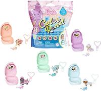 Mattel Barbie Color Reveal Pet with Hot Pink Lining and 5 Surprises Including Puppy: Sunshine & Sprinkles Series; Gift for . Old Kids and Up,Multicolor (HCD03)