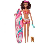 Barbie - Muñeca Barbie con tabla de surf y accesorios ㅤ