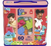 Mega Bloks - Bolsa Maxi 60 Piezas Rosa