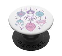 Mattel - Bolsillo de Polietileno - Adornos navideños con Copos de Nieve PopSockets PopGrip Adhesivo