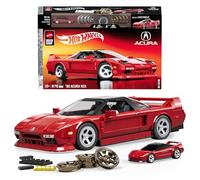 Mattel Brick Shop Hot Wheels '90 Acura NSX Elite Series, 876 piezas, detalles realistas y pegatinas para personalizarlo, para adultos coleccionistas y niños y niñas a partir de 10 años, JFT17