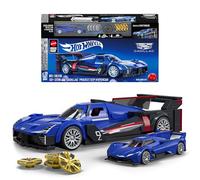 Mattel Brick Shop Hot Wheels Cadillac Project GTP Hypercar , 236 piezas, detalles realistas y pegatinas para personalizarlo, para adultos coleccionistas y niños y niñas a partir de 10 años, JFR89