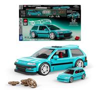 Mattel Brick Shop Hot Wheels Speed Series Building Set, Custom ’90 Honda Civic E