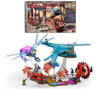 Mattel Brick Shop Masters del Universo Eternia Flight Fight | Set de construcción, 411 piezas, 10 figuras, piezas de efectos especiales, coleccionistas adultos, 13+, JNF83