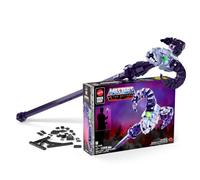 Mattel Brick Shop Masters of The Universe Bastón del Caos | 1098 piezas, ladrillo con luz, mandíbula articulada, soporte 2 en 1, para coleccionistas adultos y +17 años, JNH53