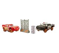 Mattel Cars 3 - Coches Crazy, Mcqueen y APB Police Car, Pack de 2 DYB14