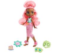 Mattel Cave Club Fernessa Fiesta de Pijamas Muñeca con Moda para Dormir y Accesorios de Juguete GTH03