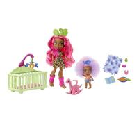 Mattel Cave Club Muñecas Pre-Históricas Pack 2 Fernessa y Furrah, muñecas con Mascotas y Accesorios GNL92