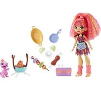 Mattel Cave Club Wild About BBQs Conjunto de Barbacoa con muñeca, Mascota y Accesorios para niños y niñas +4 años GNL96