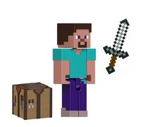 Mattel Colección de Figuras de acción y Accesorios de Minecraft, Escala de 3.25 Pulgadas con diseño pixelado (los Personajes Pueden Variar)