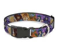 Mattel Collar para Mascotas, Collar de Perro, Hebilla de plástico, Masters of The Universe Character Block Poses Multicolor, 9.5 a 13 Pulgadas 1.0 Pulgadas de Ancho