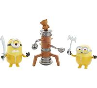 Despicable Me-Minions Figuras Traviesas y Revoltosas, Bob/Wooden Dummy (Mattel GMF17), 10 cm