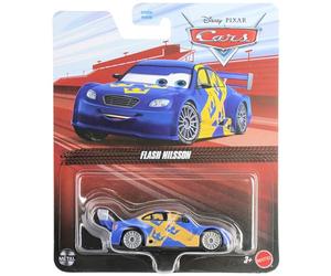 Mattel Disney Cars 2026 - Coche de Carreras Sueco Fundido a Escala 1:55 Flash Nilsson