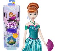Mattel Disney Frozen Anna Fashion Doll Set, Spin & Reveal with 11 Surprises Incl