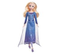 Mattel Disney Frozen El festival del invierno Elsa patinadora, Muñeca princesa rubia con vestido invernal, capa y patines para el hielo, juguete regalo para niños y niñas +3 años, JBG53