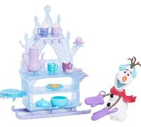 Mattel Disney Frozen El festival del invierno Olaf con trineo de golosinas, Figura de muñeco de nieve con accesorios de comida y cocina, juguete regalo para niños y niñas +3 años, JBG55