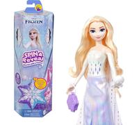 Mattel Disney Frozen Elsa Fashion Doll Set, Spin & Reveal with 11 Surprises Incl
