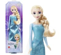 Mattel Disney Frozen Elsa Muñeca con look reina de hielo, juguete +3 años (HLW47)