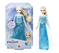 Mattel Disney Frozen Elsa musical Muñeca que canta al presionar un botón, juguete +3 años, versión instrumental (HMG38)