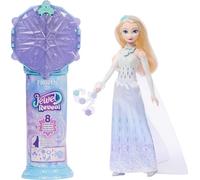 Mattel Disney Frozen Muñeca Elsa de Moda y Accesorios con 8sorpresas, Incluido un joyero con Forma de Copo de Nieve, un Anillo para los peques y 9 Piezas de Juego, Inspirada en la película, JJY36