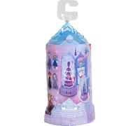Mattel Disney Frozen Surprise - Muñecas pequeñas y juegos de mini castillo con revelación de muñecas giratorias, sorpresa giratoria de castillo de hielo de películas (los estilos pueden variar)
