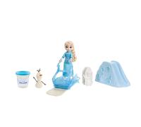 Mattel Disney Frozen Toys, Young Elsa Doll (5.5 in) in Nightgown Fashion with D