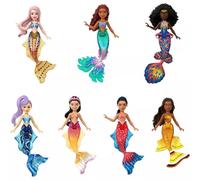 Ariel Sirenita Con Hermanas Sirenas Caja 7 Muñecas 9cm Texto Original En MATTEL