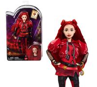 Mattel Disney Los Descendientes 4: El ascenso de Red, Muñeca Red, hija de la Reina de Corazones, con pelo rojo rizado, inspirado en la película, juguete regalo para niños y niñas +4 años, HWT93