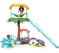Barbie Muñeca Rubia con bañador Rosa, Piscina, tobogán y Accesorios para el Agua, Juguete +3 años (Mattel HRJ74)
