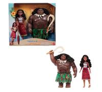 Mattel Disney Moana 2 Voyager 2 - Juego de muñecas de moda Moana y Maui en trajes extraíbles con 4 accesorios, inspirado en la película