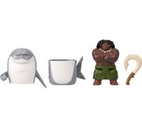 Mattel Disney Moana Maui - Muñeca pequeña con traje de tiburón | Muñeca Maui articulada con aspecto moldeador con accesorio de anzuelo, inspirada en la película Disney Moana