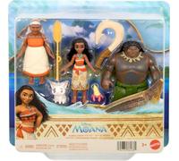 Mattel Disney Moana Small Doll 3-Pack with Moana, Maui the Dem (Importación USA)