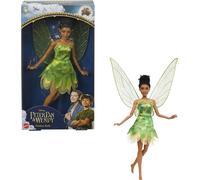 Mattel Disney Peter Pan y Wendy Campanilla Muñeca con vestido de hada, juguete +