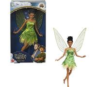 Mattel Disney Peter Pan y Wendy Campanilla Muñeca con vestido de hada, juguete +3 años (HNY37)