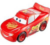 Mattel Disney Pixar Cars Track Talkers Lightning McQueen, juguete de película parlante de 5.5 pulgadas con efectos de sonido, auto de personajes coleccionables, para niños y coleccionistas