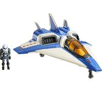 Mattel Disney Pixar Lightyear Hyperspeed Series Mini Figura de acción y vehículo de Juguete, Buzz Lightyear y Nave Espacial XL-14, vehículo de 5.6 Pulgadas