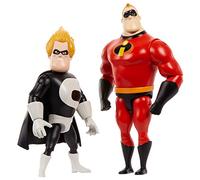 Mattel Disney Pixar Pack de Dos Figuras de Los Increibles GMD18, Multicolor