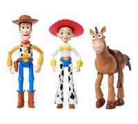 Mattel Disney Pixar Storytellers Toy Story 3 Packing de Woody Jessie & Bullseye de 4 pulgadas Autnticas Figuras posibles Customitibles Collectib