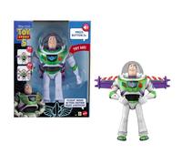 Mattel Disney Pixar Toy Story 5 Figura de acción, Buzz Lightyear Edición Alta Tecnología con Modo Vuelo y activación de Las alas de 30,48 cm, más de 35 Sonidos, JMW40